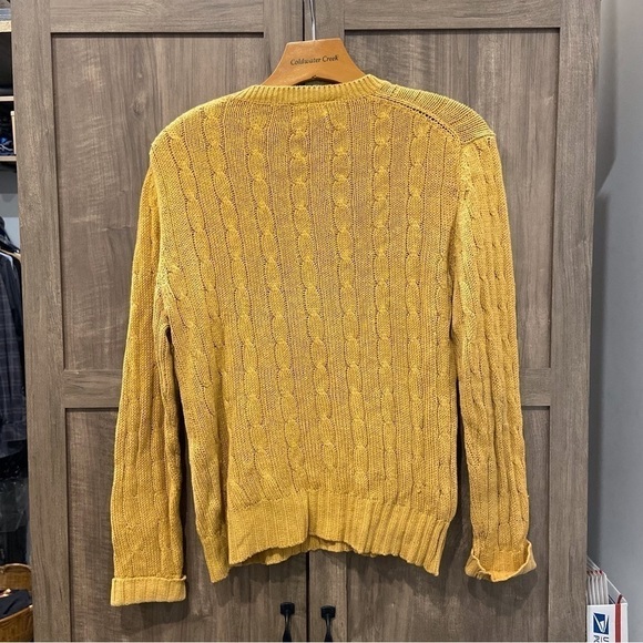 Vintage Izod Lacoste Croc Cable Knit Crewneck Sweater - Picture 2 of 9